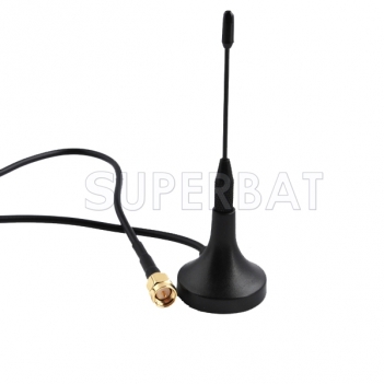 2dbi 890-960/1850-1990MHZ GSM/UTMS/GPRS Antenna SMA male 3m with magnetic base