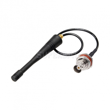 New 868Mhz Antenna 2dbi with Extension cable RG174 21.5cm BNC Bulkhead jack with O-ring for Ham radio