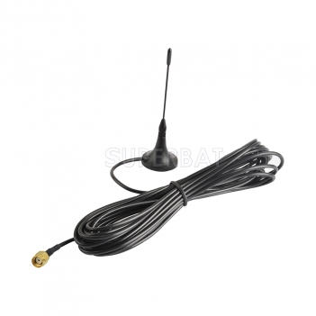 Antenna 868Mhz,3dbi RP SMA male 5m cable RG174 with Magnetic base for Ham radio