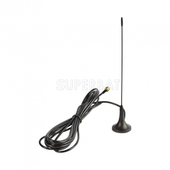 Antenna 433Mhz,3dbi SMA Plug straight with Magnetic base for Ham