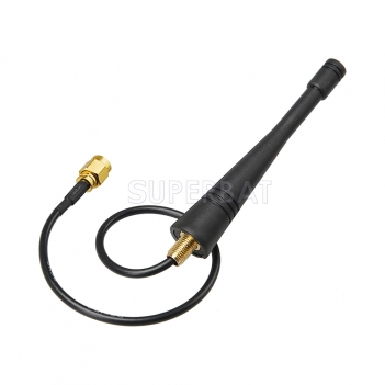 New 868Mhz Antenna 2dbi with Extension cable RG174 21.5cm SMA plug Straight for Ham radio