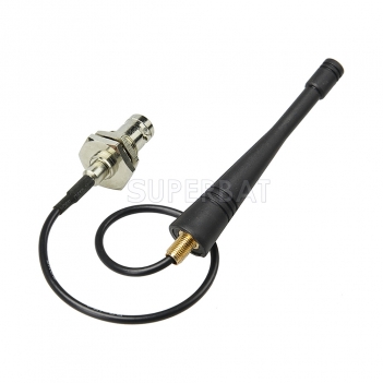 New 868Mhz Antenna 2dbi with Extension cable RG174 21.5cm BNC Bulkhead jack with O-ring for Ham radio