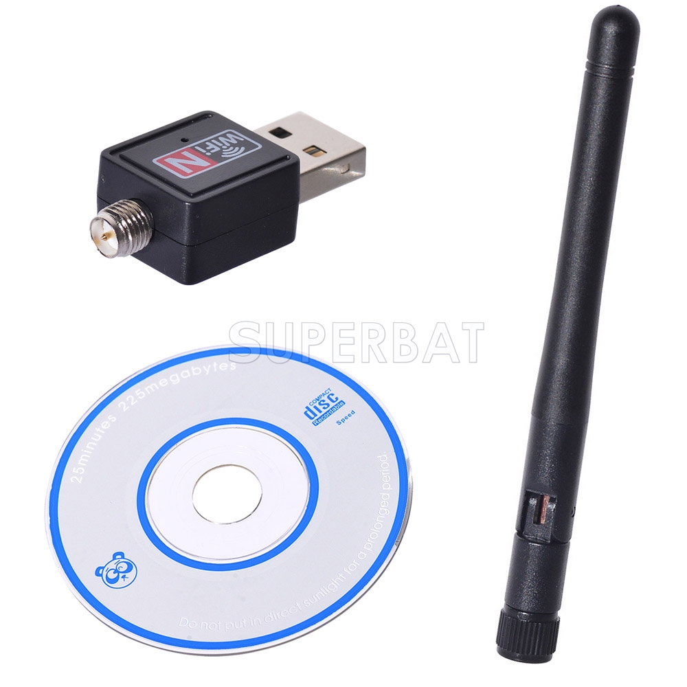 Mini 150Mbps 802.11N/G/B USB 2.0 WiFi Antenna Wireless Network LAN Card Adapter 