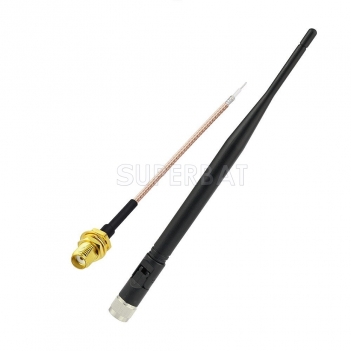 868MHz-870Mhz NFC RFID Antenne Vertical Omni Directional 868 mhz Antenne SMA Stecker  SMA Buchse Pigtail Kabel RG178 6inch 15cm