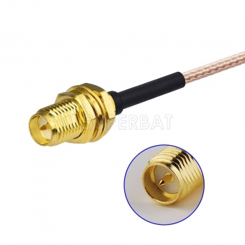 RP-SMA adapter Pigtail cable RG178 6inch 15cm RP-SMA socket 2 pieces for Wifi router Ham radio