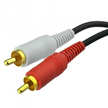 Details about  8 inch RCA Female to 2 RCA Male Gold Plated Audio Adapter Y Splitter Cable