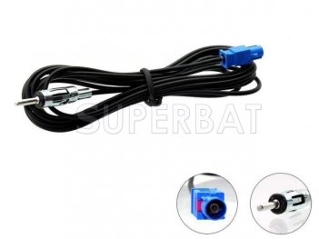Superbat DIN Male to Fakra C Male 3 Meter Aerial Adaptor Cable