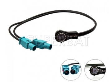 Superbat Dual Fakra to ISO Aerial Adaptor Adapter Antenna for Audi Volkswagen