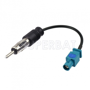 FM/AM to DAB/FM/AM car radio aerial Amplifier/converter/splitter and Fakra to DIN Aerial adaptor cable