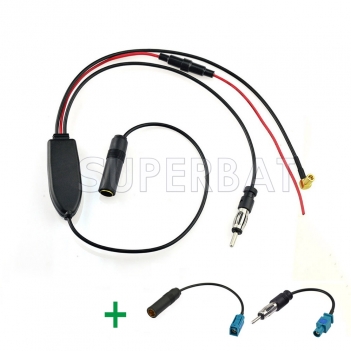 FM/AM to DAB/DAB+/FM/AM car radio aerial Amplifier/converter/splitter and Fakra Aerial adaptor cable
