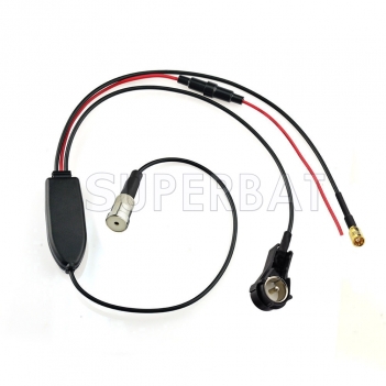 FM/AM to DAB/FM/AM car radio aerial ISO connectors converter/splitter/Amplifier for Kenwood DAB