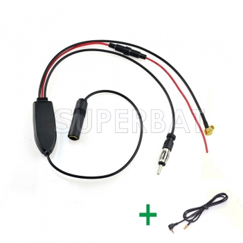 DAB Car  radio antenna FM/AM to DAB/FM/AM aerial converter/splitter With 2.5mm connector Aerial adaptor cable for Pure Highway