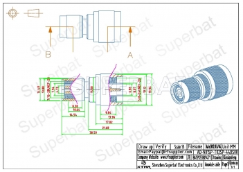 N Plug Male to RP TNC Plug Female Adapter Straight