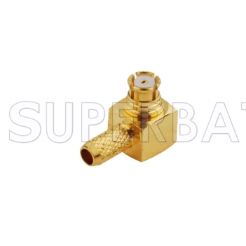 SMP Crimp Jack Right Angle RF Connector for LMR100