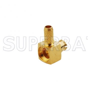 SMP Crimp Jack Right Angle RF Connector for LMR100
