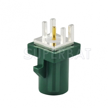 Fakra Male PCB mount Plug End Launch Car Connector Green/6002 TV1