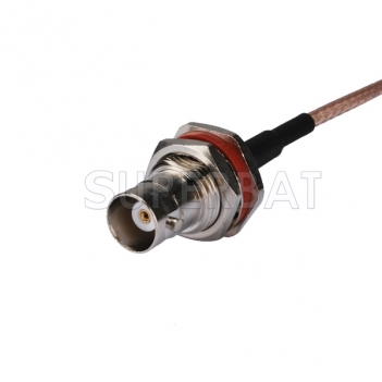BNC Female Bulkhead with O-ring Straight to SMA Male Right Angle Pigtail Cable RG316 Coax RF Coaxial Cable
