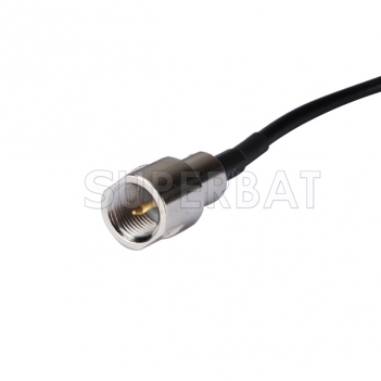 Pigtail cable FME male to SSMB male right angle RG174 15cm