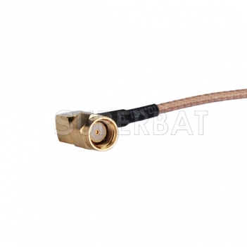 RF cable assembly RP-SMA Male to RP-SMA Male Right Angle pigtail cable RG316 For GSM system