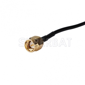 Airtel 3g usb modem RF cable assembly CRC9 to SMA connector RG174 15cm