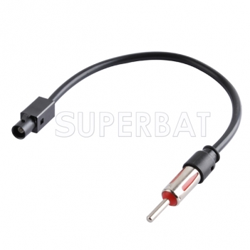 Vehicle FM Fakra Extension Cable Audio-only lanes FM radio adapter For Skoda
