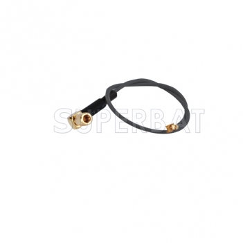 SSMB Plug right angle to U.fl/IPX Pigtail cable right angle