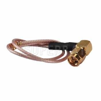 2.4 Ghz WIFI IPX/IPEX Antenna Cable Two Double IPX /u.fl to SMA Male Cable RG178