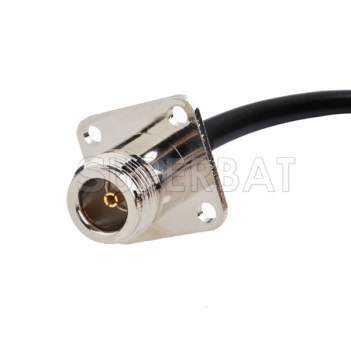 RF cable assembly N female panel mount straight to TNC male straight Patch Lead RG58 for GPS system