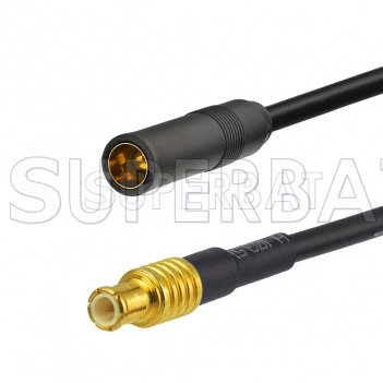 5.9 Inches Dasunny RG174 Coaxial Cable MCX to F Type Male Plug RF Antenna Coax Cable Pigtail 