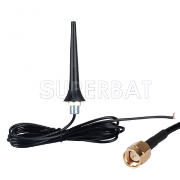 850-2170MHz 2.5DBi 3G/GSM/UMTS/HSUPA antenna SMA screw(Hole/Roof) mount RG174 3M