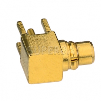 MMCX Plug Male Connector Right Angle Solder