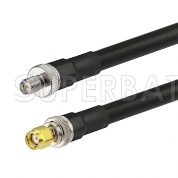 RP SMA Male to RP SMA Female Low loss Super Flexible RF Coaxial cable assembly TSR400-UF