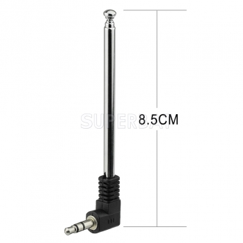 Replacement 3.5mm FM Radio Telescopic Antenna for Mobile Cell Phone and 3.5mm Retractable FM Radio Antenna for Mobile Cell Phone