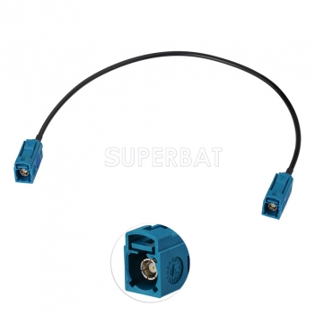 Superbat Fakra Z Female to Fakra Z Female RG174 30cm GPS Pigtail Coax Cable for GPS Antenna