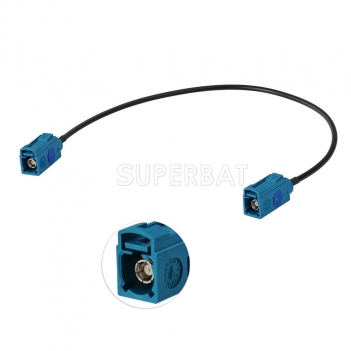 Superbat Fakra Z Female to Fakra Z Female RG174 30cm GPS Pigtail Coax Cable for GPS Antenna