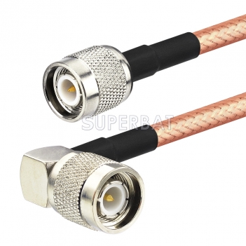 TNC Male to TNC Male Right Angle RG142 2 Meter GPS Antenna cable for Trimble 41300-02 GPS