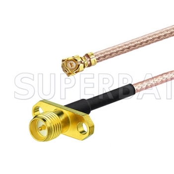 u.FL/IPX to RP SMA Jack 2 Hole Flange Mount Panel Connector TBS Unify Pro 5G8 V3 PIGTAIL (U.FL) RF Cable Assembly adapter