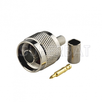 N Type Male Crimp Connector for LMR200 Coaxial Cable
