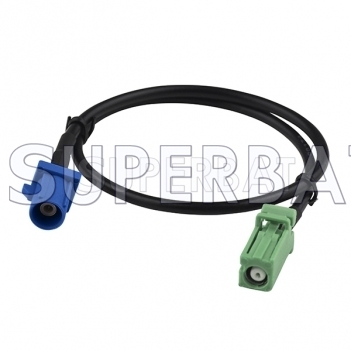 Superbat Fakra C Male to AVIC Green RG174 30cm GPS Pigtail Coax Cable for GPS Antenna Extension RG174