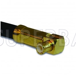 Superbat MCX 50 Ohm Plug Male Right Angle Crimp Connector With Gold Plated for RG-58 LMR-195 Coaxial Cable