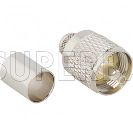 Superbat UHF Plug Male PL259 Straight 50 Ohm Connector for RG-214 Coaxial Cable