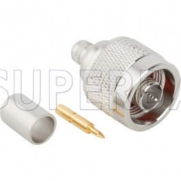Superbat 50 Ohm N Type Striaght Plug Male Crimp Connector for RG-6 Coaxial Cable