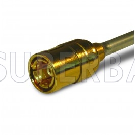 SMB Plug (female socket) Solder Coaxial Connector 50 Ohm for 0.086" Semi-Rigid Coaxial Cable
