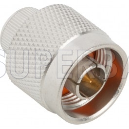 Superbat 50 Ohm N Type Plug Male Striaght 0.06 Inches Round Post Connector