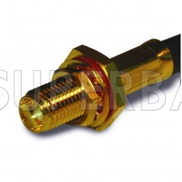 RF Connector SMA Jack Straight Bulkhead With O-Ring pigtail cable Connector for RG-223 RG-142 Coax Cable