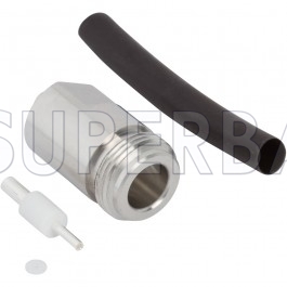 Superbat N Type Jack Female Straight 50 Ohm Connector For 0.141" semi-rigid & conformable cable