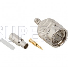 TNC Male Plug Straight Crimp Connector 75 Ohm for RG-179