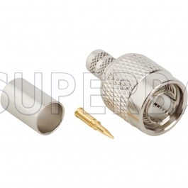 TNC Male Plug Straight Crimp Connector 75 Ohm for Belden 1694A Cable