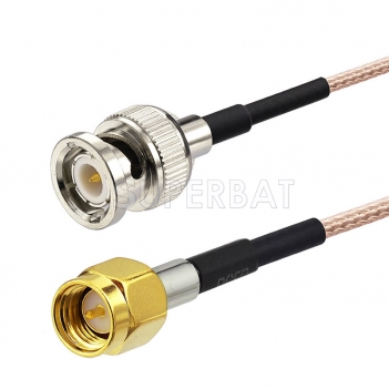 SMA Male to BNC Male Cable Using RG178 Coax