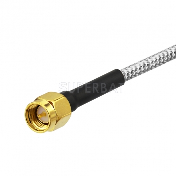 定制 Customized SMA male straight to stripped end pigtail cable RG402